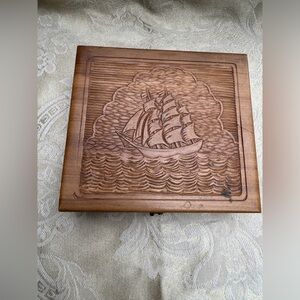 Vintage Simpson, Studwell & Swick Ltd. Banquets Wooden Cigar Box